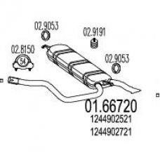 01.66720 MTS Глушитель выхлопных газов конечный