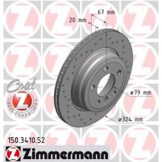 150.3410.52 ZIMMERMANN Тормозной диск