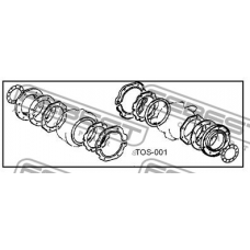 TOS-001S FEBEST Ремкомплект, поворотный кулак