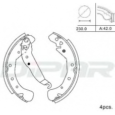 DPB1014 DITAS Комплект тормозных колодок