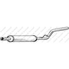 279-313 BOSAL Средний глушитель выхлопных газов