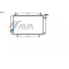 DN2316 AVA Радиатор, охлаждение двигателя