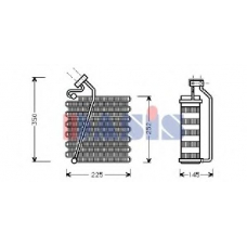 820146N AKS DASIS Испаритель, кондиционер