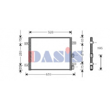 012300N AKS DASIS Конденсатор, кондиционер