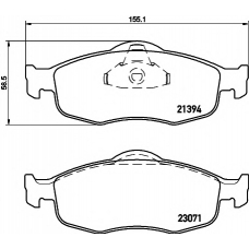 8DB 355 007-641 HELLA PAGID Комплект тормозных колодок, дисковый тормоз