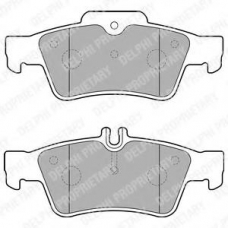 LP1868 DELPHI Комплект тормозных колодок, дисковый тормоз