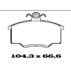BL1096A3 FTE Комплект тормозных колодок, дисковый тормоз