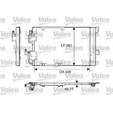 817505 VALEO Конденсатор, кондиционер