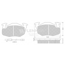 FB210213 FLENNOR Комплект тормозных колодок, дисковый тормоз