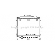 MNA2045 AVA Радиатор, охлаждение двигателя