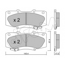 822-937-0 CIFAM Комплект тормозных колодок, дисковый тормоз