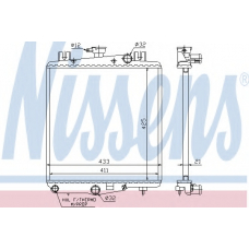 60975 NISSENS Радиатор, охлаждение двигателя