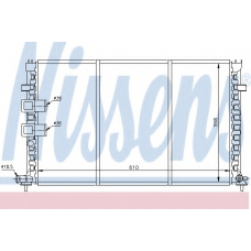 61344 NISSENS Радиатор, охлаждение двигателя