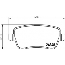 8DB 355 012-421 HELLA PAGID Комплект тормозных колодок, дисковый тормоз