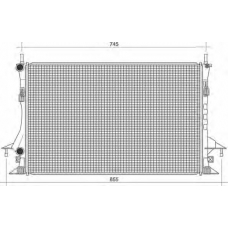 350213113500 MAGNETI MARELLI Радиатор, охлаждение двигателя
