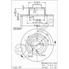 BS 7149 BRECO Тормозной диск