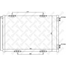 10-45632-SX STELLOX Конденсатор, кондиционер