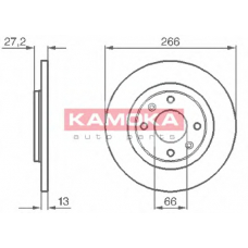 1032000 KAMOKA Тормозной диск