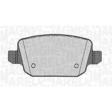 363916060257 MAGNETI MARELLI Комплект тормозных колодок, дисковый тормоз