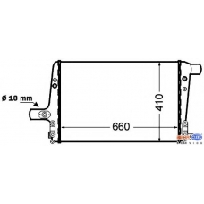 8ML 376 776-041 HELLA Интеркулер
