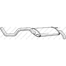 278-887 BOSAL Глушитель выхлопных газов конечный