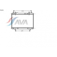 FT2270 AVA Радиатор, охлаждение двигателя