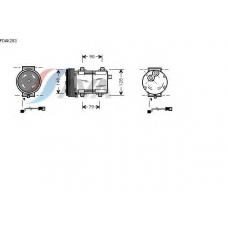 FDAK283 AVA Компрессор, кондиционер