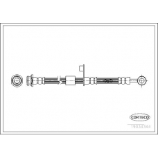 19034344 CORTECO Тормозной шланг