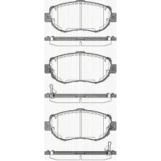 8110 13044 TRISCAN Комплект тормозных колодок, дисковый тормоз