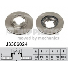 J3306024 NIPPARTS Тормозной диск