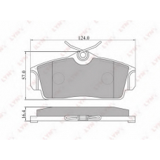 BD-5713 LYNX Тормозные колодки дисковые