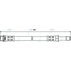 HOS3538 APEC Тормозной шланг