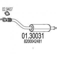 01.30031 MTS Предглушитель выхлопных газов