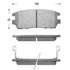 FK6054 KAISHIN Комплект тормозных колодок, дисковый тормоз