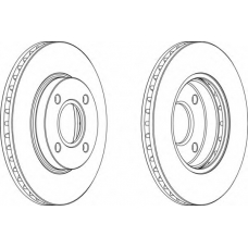 DDF364-1 FERODO Тормозной диск