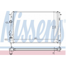 63767 NISSENS Радиатор, охлаждение двигателя
