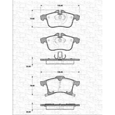 363702161172 MAGNETI MARELLI Комплект тормозных колодок, дисковый тормоз