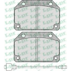 05P176 LPR Комплект тормозных колодок, дисковый тормоз