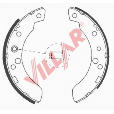629.0611 VILLAR Комплект тормозных колодок
