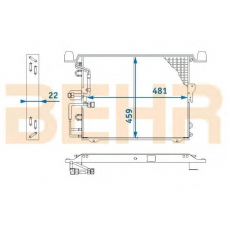 7004115 BEHR Condenser