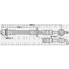 BBH6862 BORG & BECK Тормозной шланг