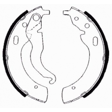 00340 KAWE Комплект тормозных колодок