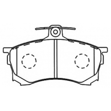 AKD-1292 ASVA Комплект тормозных колодок, дисковый тормоз