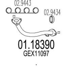 01.18390 MTS Труба выхлопного газа
