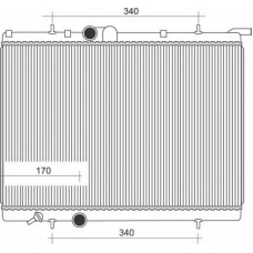 350213107900 MAGNETI MARELLI Радиатор, охлаждение двигателя