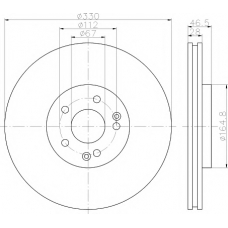 8DD 355 113-241 HELLA PAGID Тормозной диск