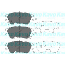 KBP-3009 KAVO PARTS Комплект тормозных колодок, дисковый тормоз