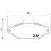 P 23 054 BREMBO Комплект тормозных колодок, дисковый тормоз