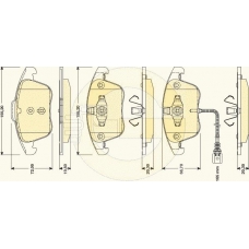 6117622 GIRLING Комплект тормозных колодок, дисковый тормоз