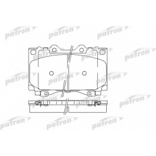 PBP1456 PATRON Комплект тормозных колодок, дисковый тормоз